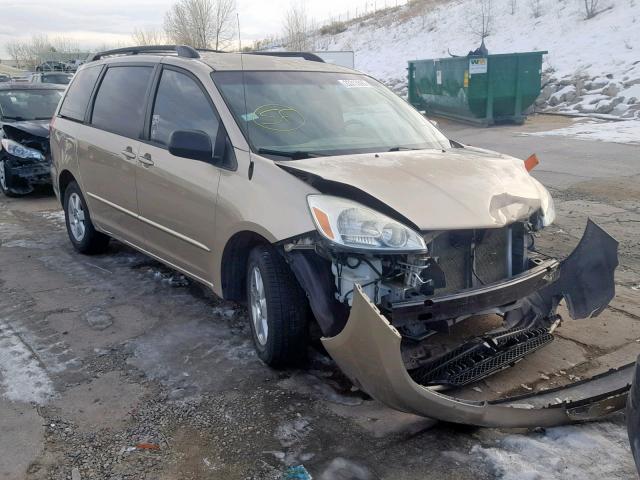 5TDZA23C85S372325 - 2005 TOYOTA SIENNA CE GOLD photo 1