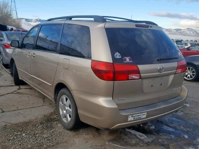 5TDZA23C85S372325 - 2005 TOYOTA SIENNA CE GOLD photo 3