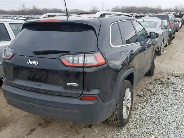 1C4PJLCB0KD267127 - 2019 JEEP CHEROKEE L BLACK photo 4