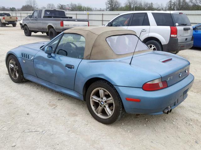 WBACH9349YLF91173 - 2000 BMW Z3 2.3 BLUE photo 3