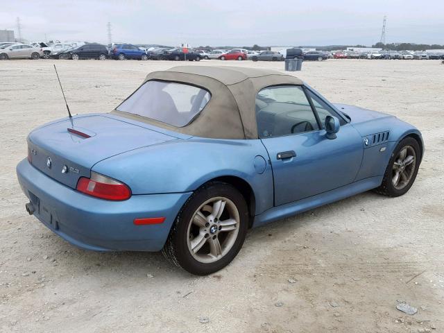 WBACH9349YLF91173 - 2000 BMW Z3 2.3 BLUE photo 4