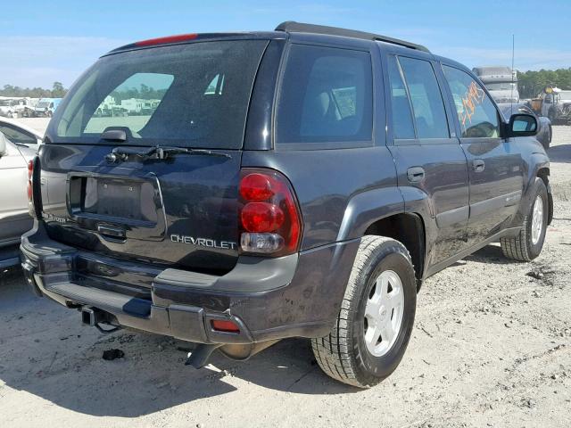 1GNDS13S632390729 - 2003 CHEVROLET TRAILBLAZE CHARCOAL photo 4