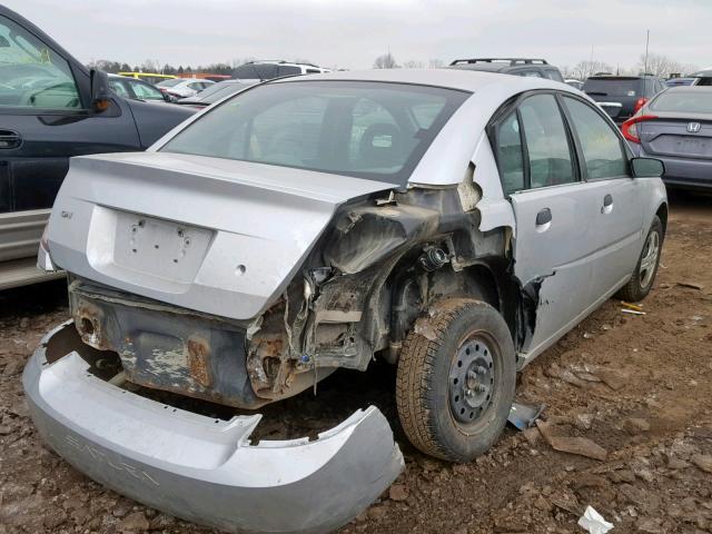 1G8AG52F13Z143614 - 2003 SATURN ION LEVEL SILVER photo 4