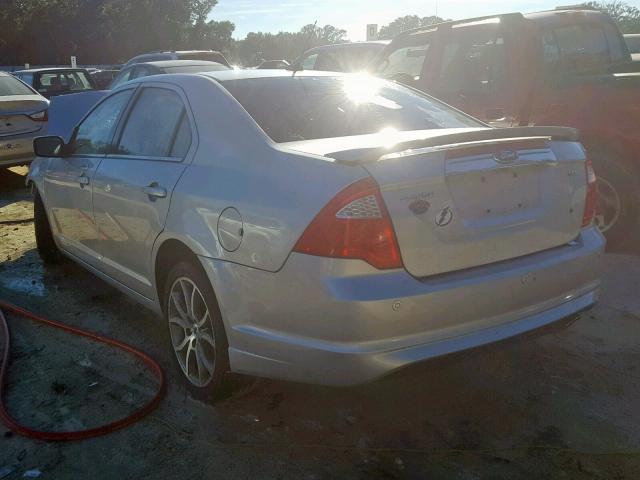 3FAHP0JA6CR389940 - 2012 FORD FUSION SEL 银色 照片 3