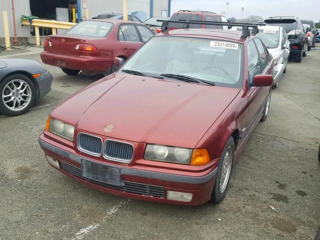 WBACD4320TAV42023 - 1996 BMW 328 I AUTO BURGUNDY photo 2