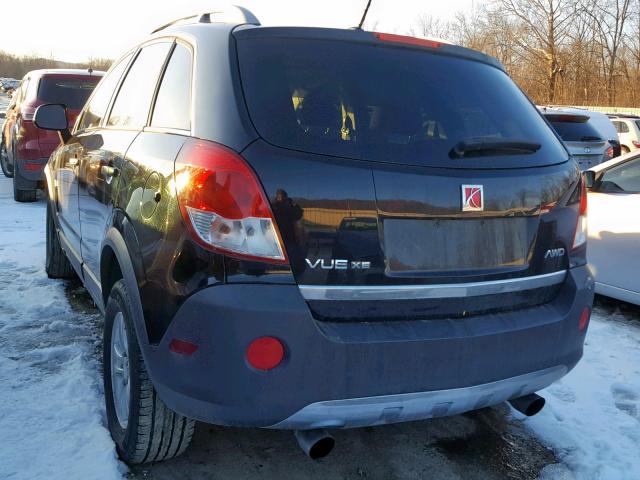 3GSDL43N39S526480 - 2009 SATURN VUE XE BLACK photo 3