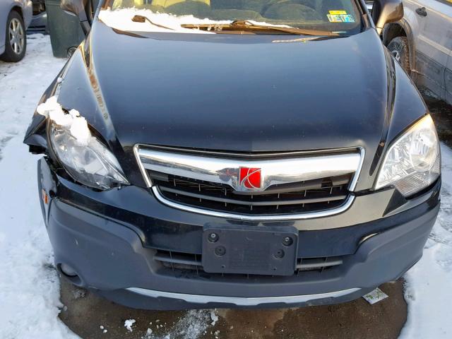 3GSDL43N39S526480 - 2009 SATURN VUE XE BLACK photo 7