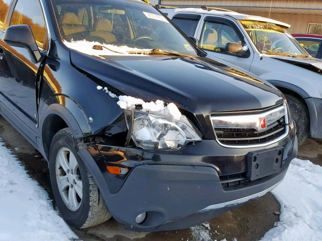 3GSDL43N39S526480 - 2009 SATURN VUE XE BLACK photo 9