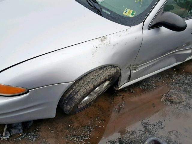 1G3NL52F74C123245 - 2004 OLDSMOBILE ALERO GL SILVER photo 9