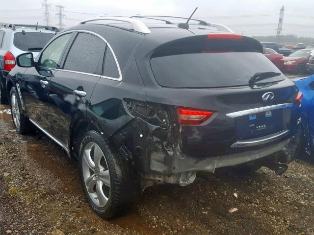 JN8AS1MW4AM851736 - 2010 INFINITI FX35 BLACK photo 3