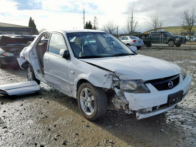 JM1BJ225130181642 - 2003 MAZDA PROTEGE DX WHITE photo 1