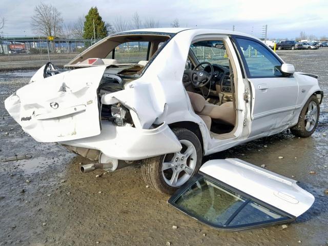 JM1BJ225130181642 - 2003 MAZDA PROTEGE DX WHITE photo 4