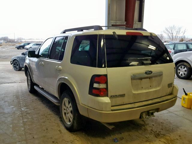 1FMEU7E80AUA10986 - 2010 FORD EXPLORER E WHITE photo 3