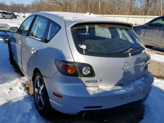 JM1BK343941112546 - 2004 MAZDA 3 HATCHBAC SILVER photo 3