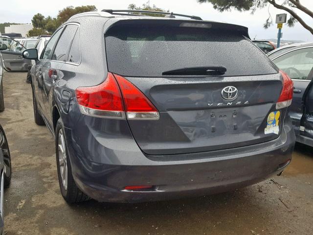 4T3ZA3BB3BU048773 - 2011 TOYOTA VENZA BASE GRAY photo 3