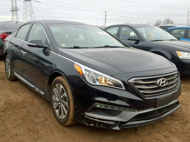 5NPE34AF6FH098809 - 2015 HYUNDAI SONATA SPO BLACK photo 1