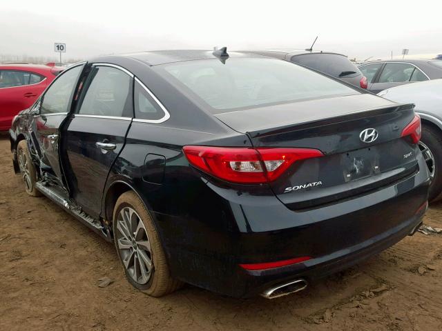 5NPE34AF6FH098809 - 2015 HYUNDAI SONATA SPO BLACK photo 3