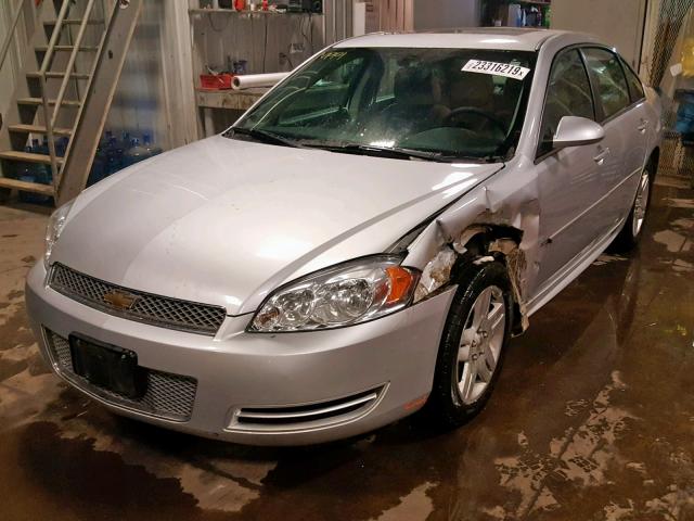 2G1WB5E32F1124152 - 2015 CHEVROLET IMPALA LIM SILVER photo 2