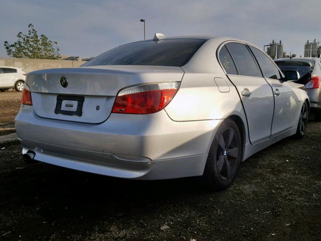 WBANE535X6CK80705 - 2006 BMW 525 I SILVER photo 4