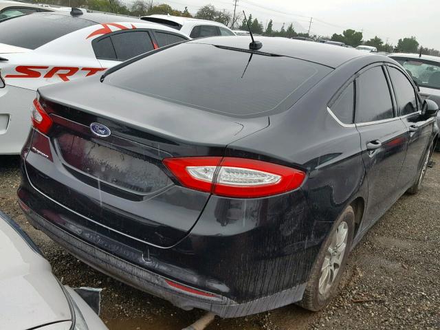 3FA6P0G70FR151413 - 2015 FORD FUSION S BLACK photo 4