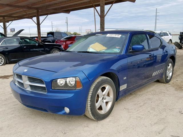 2B3CA3CV3AH264377 - 2010 DODGE CHARGER SX BLUE photo 2