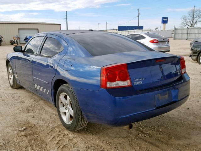 2B3CA3CV3AH264377 - 2010 DODGE CHARGER SX BLUE photo 3