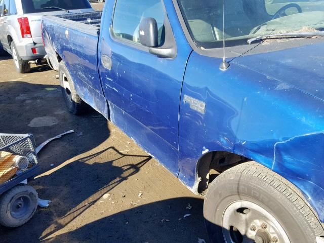 2FTZF1720WCA12041 - 1998 FORD F150 BLUE photo 9