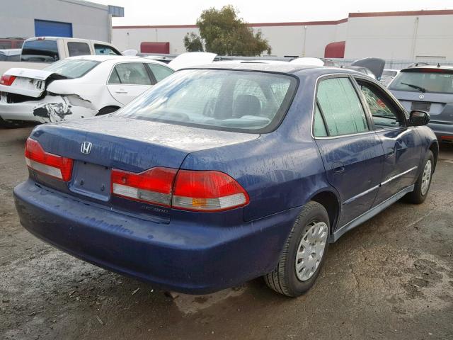 1HGCF866X2A100143 - 2002 HONDA ACCORD VAL BLUE photo 4