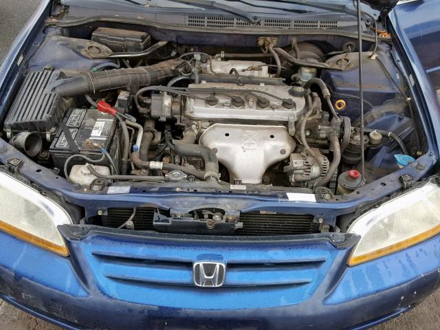 1HGCF866X2A100143 - 2002 HONDA ACCORD VAL BLUE photo 7