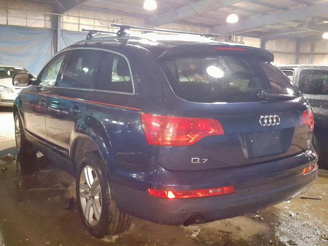 WA1AY74L29D019269 - 2009 AUDI Q7 3.6 QUA BLUE photo 3