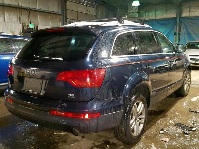 WA1AY74L29D019269 - 2009 AUDI Q7 3.6 QUA BLUE photo 4