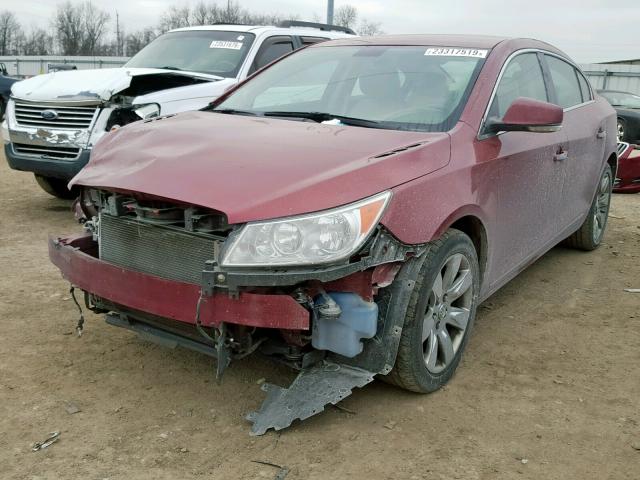 1G4GC5ED0BF253538 - 2011 BUICK LACROSSE C RED photo 2