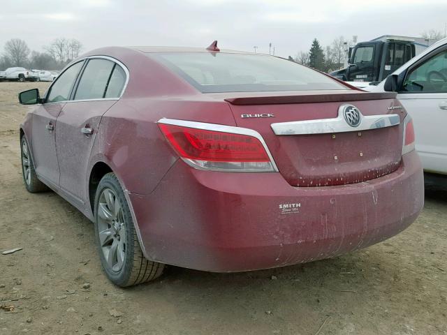 1G4GC5ED0BF253538 - 2011 BUICK LACROSSE C RED photo 3