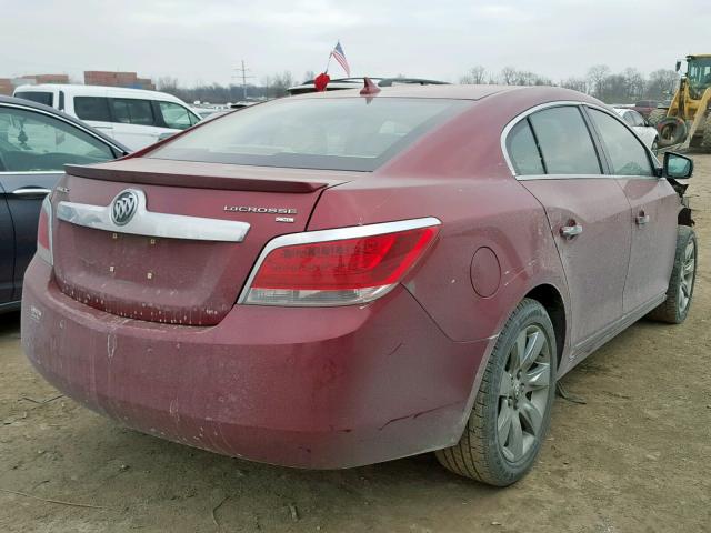 1G4GC5ED0BF253538 - 2011 BUICK LACROSSE C RED photo 4