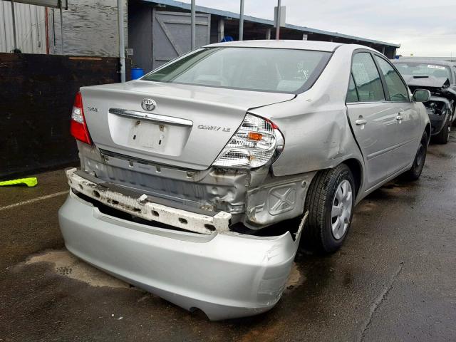 4T1BE32K93U737085 - 2003 TOYOTA CAMRY LE SILVER photo 4