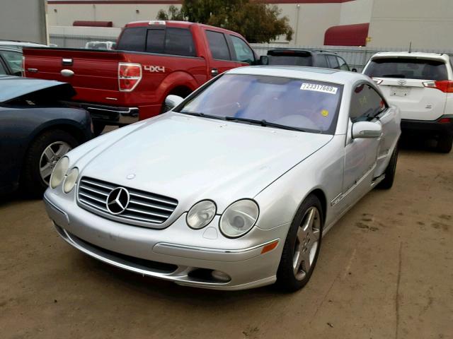 WDBPJ78J81A014384 - 2001 MERCEDES-BENZ CL 600 SILVER photo 2