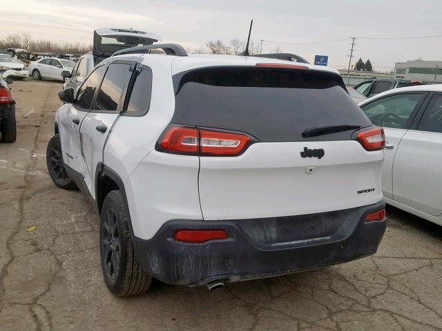 1C4PJLAB8GW372822 - 2016 JEEP CHEROKEE S WHITE photo 3