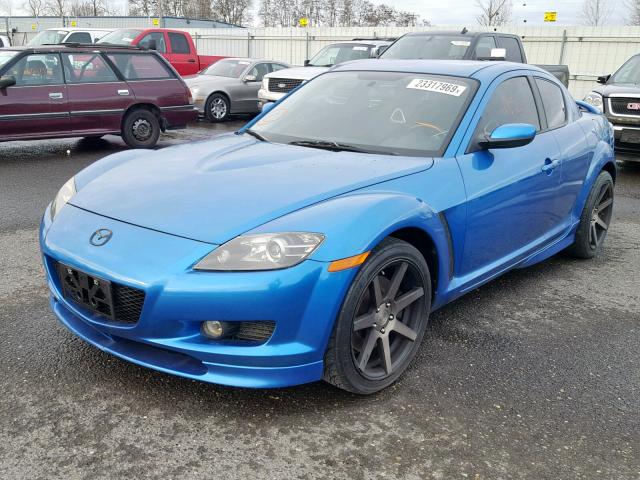 JM1FE173840115064 - 2004 MAZDA RX8 BLUE photo 2