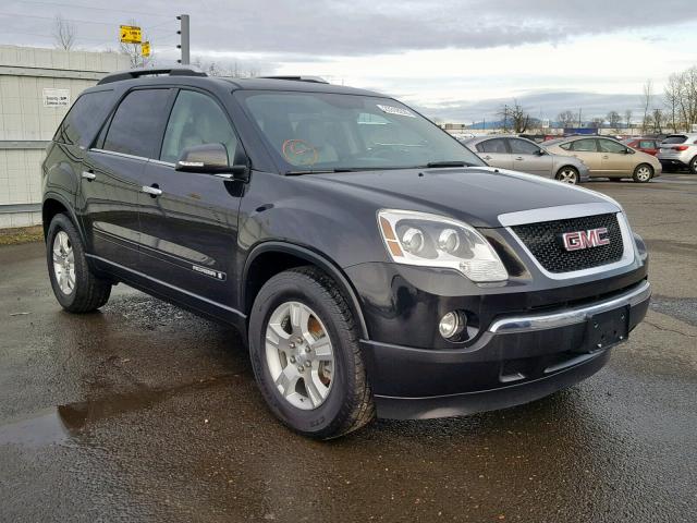 1GKEV23708J219790 - 2008 GMC ACADIA SLT BLACK photo 1