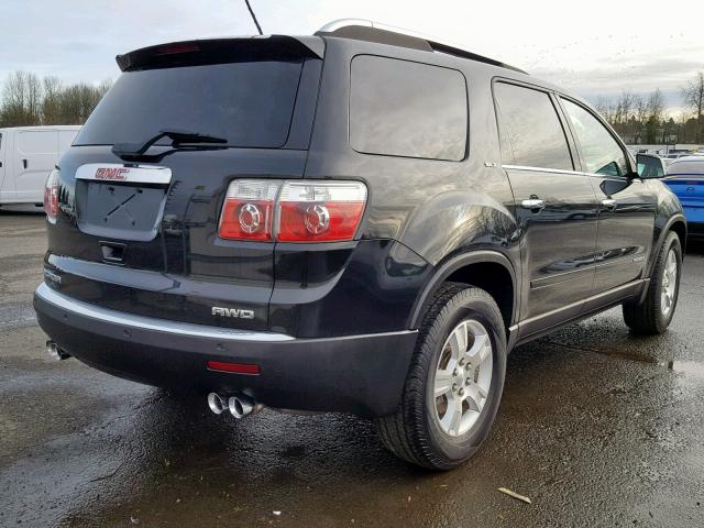 1GKEV23708J219790 - 2008 GMC ACADIA SLT BLACK photo 4