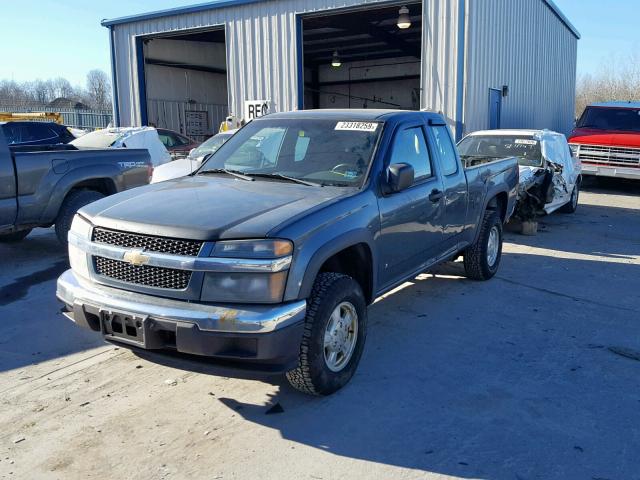 1GCDT196368116115 - 2006 CHEVROLET COLORADO BLUE photo 2