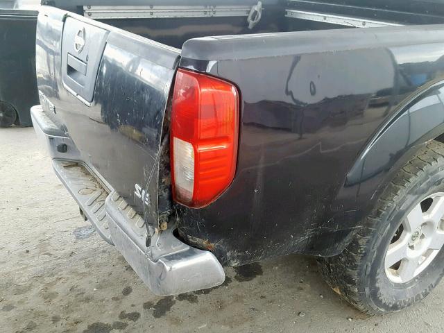 1N6AD07U06C438555 - 2006 NISSAN FRONTIER C BLACK photo 9