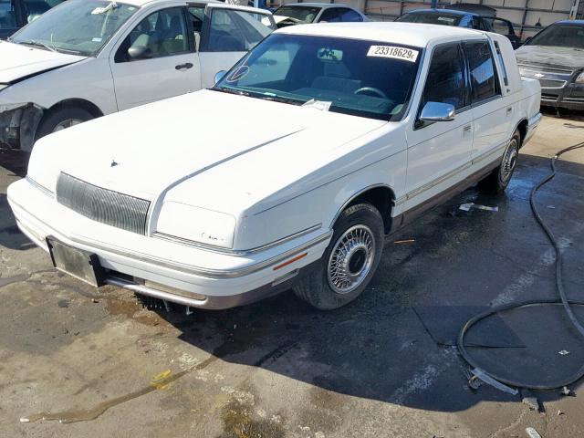 1C3XV66L6ND861031 - 1992 CHRYSLER NEW YORKER WHITE photo 2