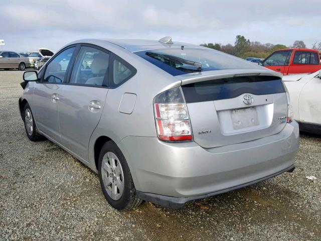 JTDKB20U657009222 - 2005 TOYOTA PRIUS SILVER photo 3