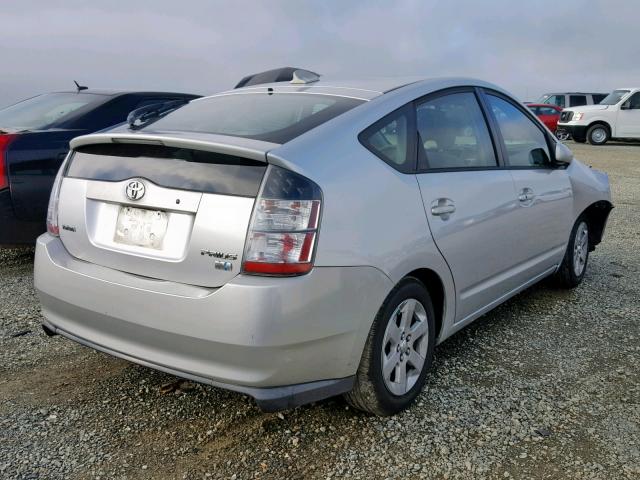 JTDKB20U657009222 - 2005 TOYOTA PRIUS SILVER photo 4