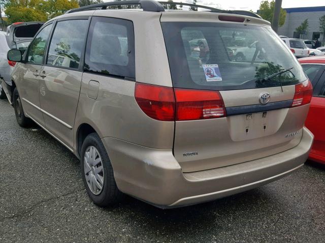 5TDZA23C15S288573 - 2005 TOYOTA SIENNA CE GOLD photo 3