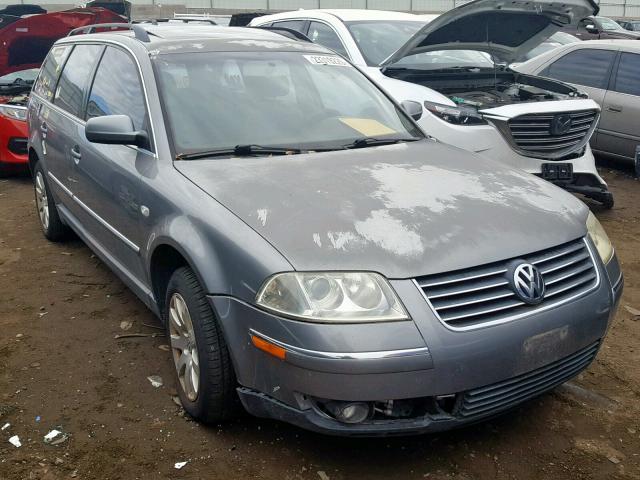 WVWVH63B41E263305 - 2001 VOLKSWAGEN PASSAT GLS GRAY photo 1