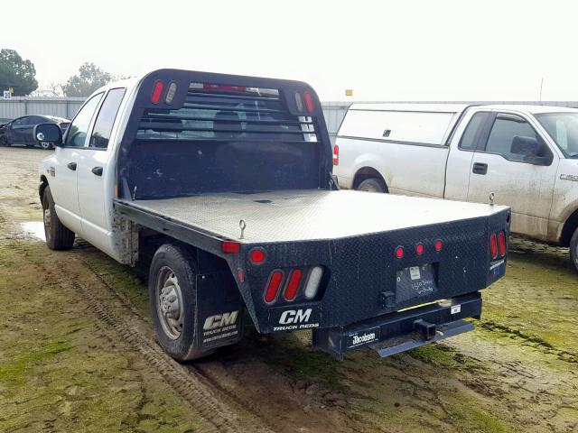 3D7KR28D98G199354 - 2008 DODGE RAM 2500 S WHITE photo 3