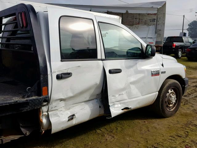 3D7KR28D98G199354 - 2008 DODGE RAM 2500 S WHITE photo 9