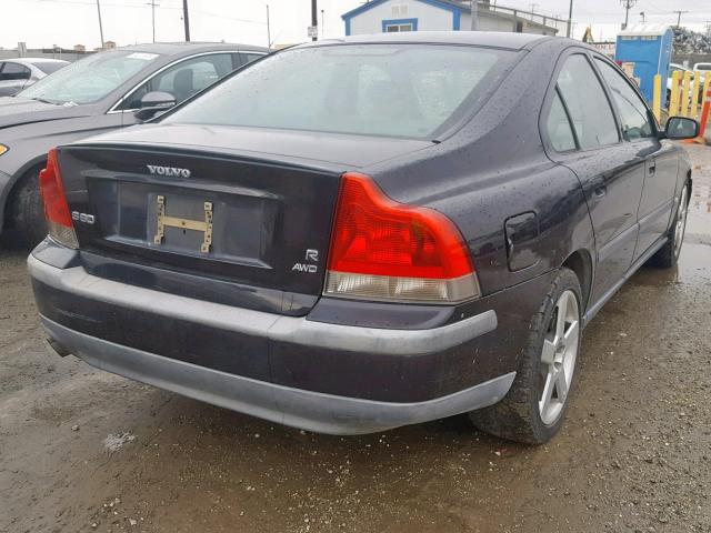 YV1RH52Y042372975 - 2004 VOLVO S60 R BLACK photo 4